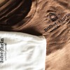 Embroidered Organic Linen T-shirt - Camel