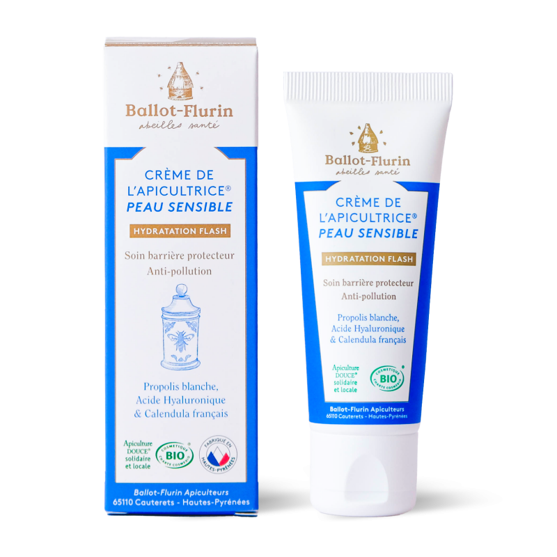 Crème de l'Apicultrice Peau Sensible - Propolis blanche
