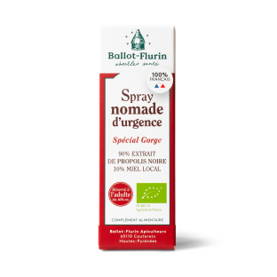 Emergency Throat Spray - 100% Organic and French
